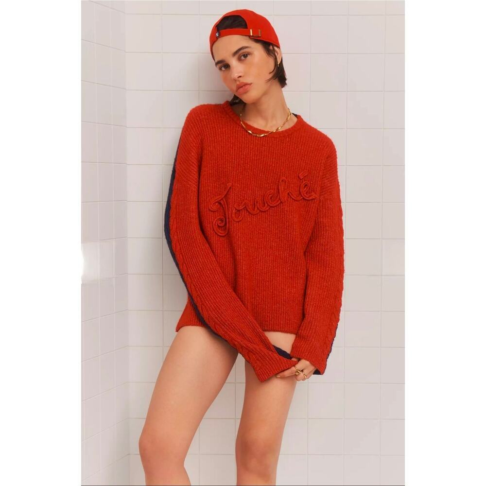 NWT Sundry x Anthropologie Long-Sleeve Colorblock Sweater . Size L. Retails $146